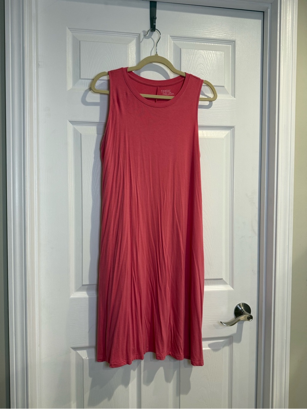 Sleeveless Coral Swing Dress - Women